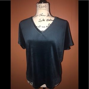 Velvet V-neck tee by Loft